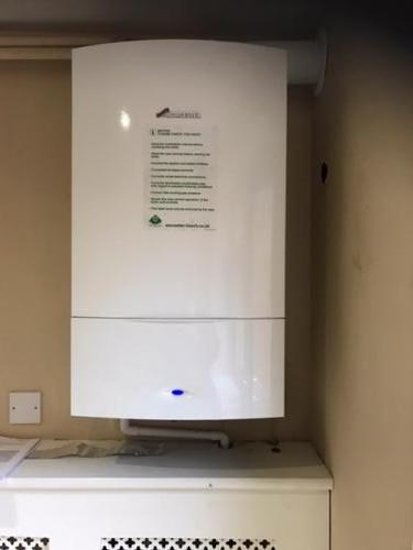 Gas fired Worcester Bosch installation